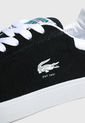 Tenis Lifestyle Negro-Blanco-Verde Lacoste Baseshot de Lacoste