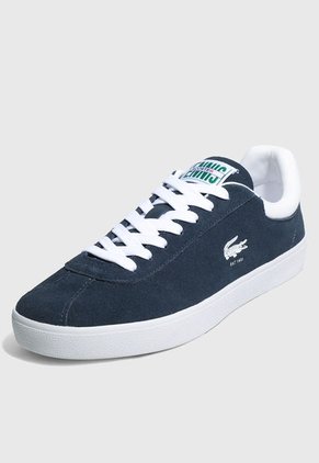 Tenis Lifestyle Azul Navy-Blanco-Verde Lacoste Baseshot