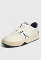 Tenis Lifestyle Beige-Azul Navy-Blanco Lacoste L001 de Lacoste