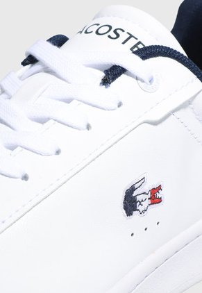 Tenis Lifestyle Blanco-Azul Navy-Rojo Lacoste Carnaby Pro