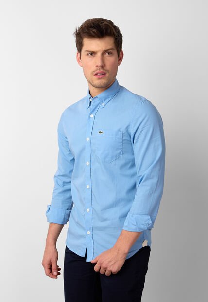 Camisa LACOSTE Celeste