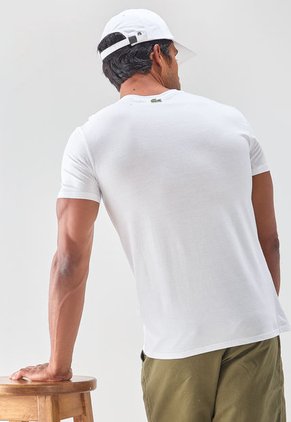 Camiseta Blanco-Multicolor Lacoste Wish Edition