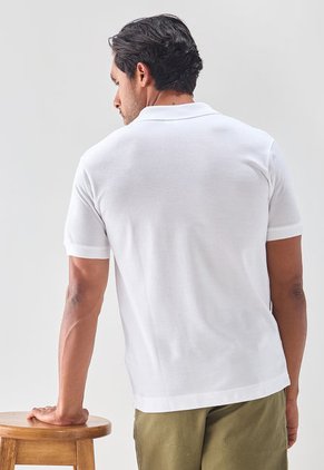 Polo Blanco-Verde Lacoste