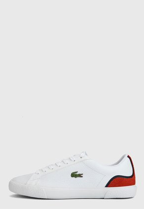 Tenis Blanco-Rojo Lacoste