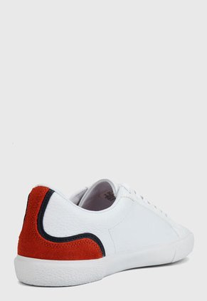 Tenis Blanco-Rojo Lacoste