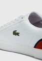 Tenis Blanco-Rojo Lacoste de Lacoste