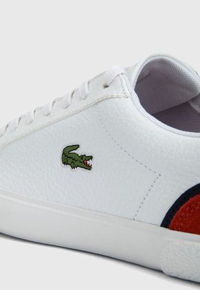 Tenis Blanco-Rojo Lacoste