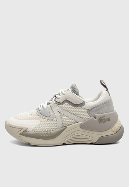 Tenis Lifestyle Marfil-Gris-Blanco Lacoste