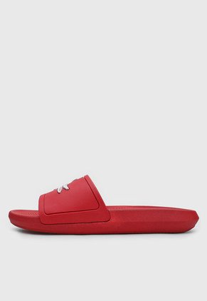 Playera Rojo-Blanco Lacoste Croco Slide
