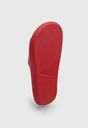 Playera Rojo-Blanco Lacoste Croco Slide