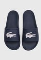 Playera Azul-Blanco Lacoste Croco Slide de Lacoste