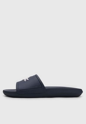 Playera Azul-Blanco Lacoste Croco Slide