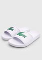 Playera Blanco-Verde Lacoste Croco Slide de Lacoste