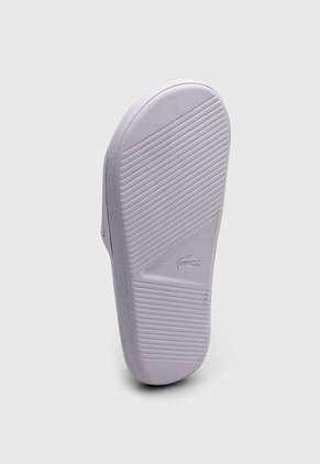 Playera Blanco-Verde Lacoste Croco Slide