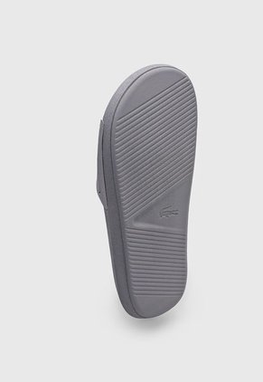 Playera Gris-Blanco Lacoste Croco