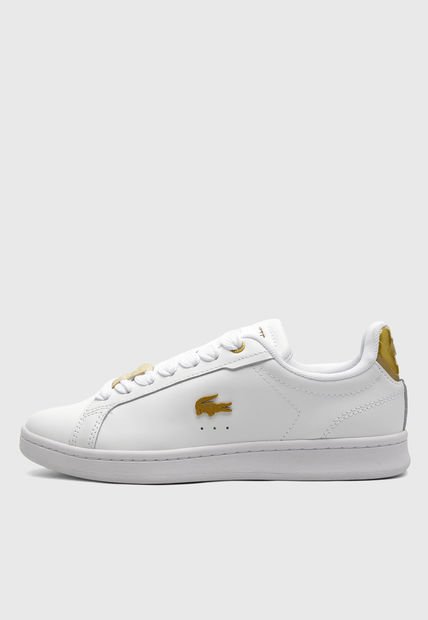 Tenis Lifestyle Blanco-Dorado Lacoste Carnaby Pro
