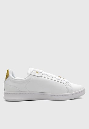 Tenis Lifestyle Blanco-Dorado Lacoste Carnaby Pro