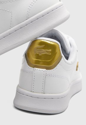 Tenis Lifestyle Blanco-Dorado Lacoste Carnaby Pro