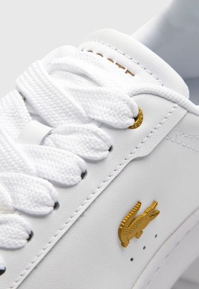 Tenis Lifestyle Blanco-Dorado Lacoste Carnaby Pro