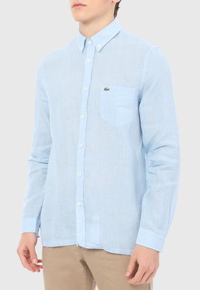 Camisa Azul Lacoste