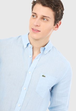 Camisa Azul Lacoste