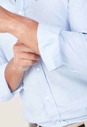 Camisa Celeste Lacoste