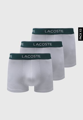 Bóxer x3 LACOSTE Blanco