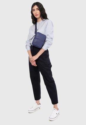 Camisa Azul-Blanco Lacoste