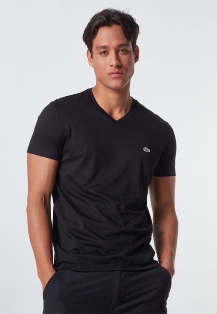 Camiseta Negro Lacoste