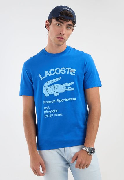 Camiseta Azul-Celeste LACOSTE