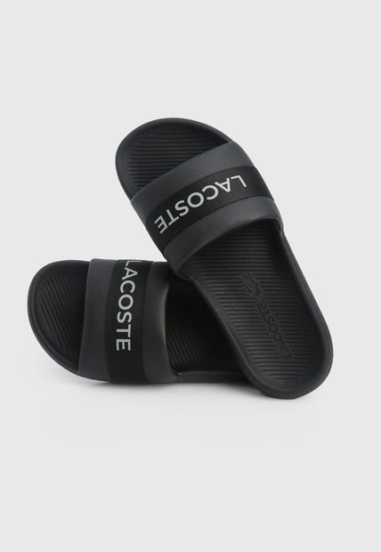 Playera Negro-Gris Lacoste