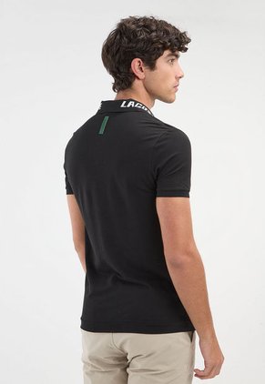 Polo Negro-Blanco LACOSTE Movement
