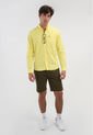 Camisa LACOSTE Oxford Amarillo de Lacoste