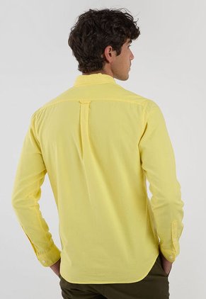Camisa LACOSTE Oxford Amarillo