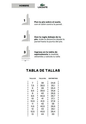 Tenis Lacoste Para Hombre L001 Color Negro