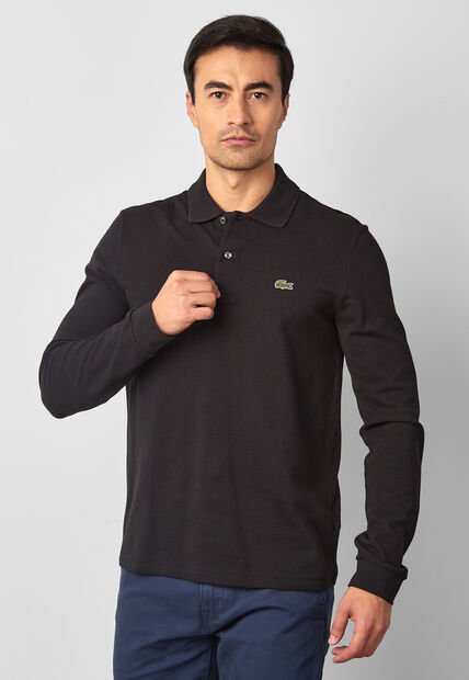 Polo Manga Larga LACOSTE Negro