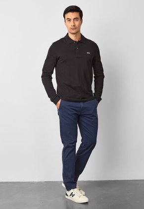 Polo Manga Larga LACOSTE Negro