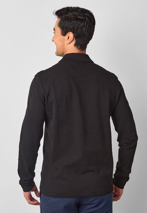 Polo Manga Larga LACOSTE Negro