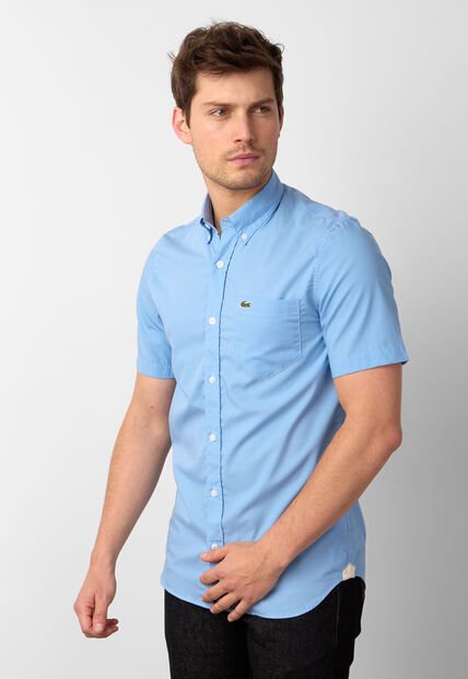 Camisa LACOSTE Celeste