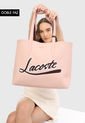 Bolso Doble Faz Rosa-Violeta Lacoste Tote de Lacoste