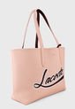 Bolso Doble Faz Rosa-Violeta Lacoste Tote de Lacoste
