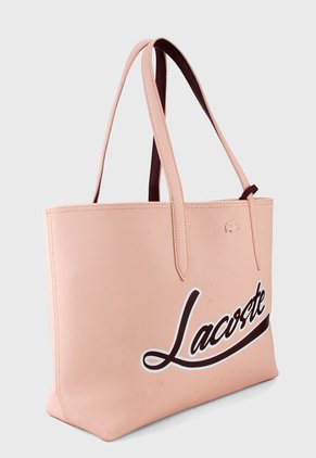 Bolso Doble Faz Rosa-Violeta Lacoste Tote