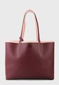 Bolso Doble Faz Rosa-Violeta Lacoste Tote de Lacoste