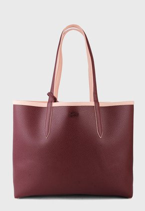 Bolso Doble Faz Rosa-Violeta Lacoste Tote