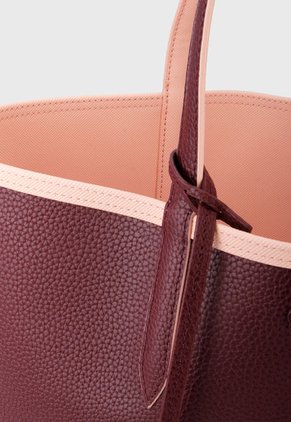 Bolso Doble Faz Rosa-Violeta Lacoste Tote