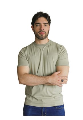 Camsieta Para Hombre Estampada Verde Laguna Blue