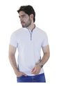 Camiseta Tipo Polo Para Hombre Texturizada Blanca Laguna Blue de LAGUNA BLUE