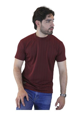Camiseta Para Hombre Texturizada Vinotinto Laguna Blue LAGUNA BLUE