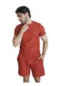 Conjunto Para Hombre Texturizado Camiseta Y Pantaloneta Rojo Laguna Blue de LAGUNA BLUE