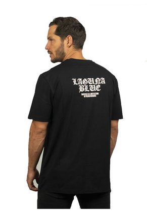 Camiseta Para Hombre Estampada Laguna Blue